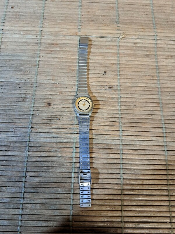 腕時計 ELGIN エルジン EXCELLENT エクセレント クォーツ ゴールド文字盤 アンティーク レトロ