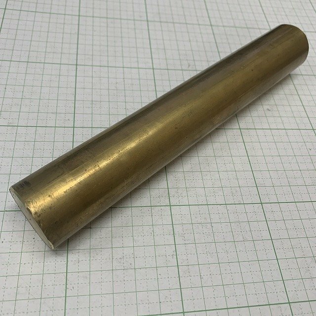 真鍮丸棒　φ32×200mm　真鍮棒　真鍮端材　黄銅【レターパックプラス520円】《32-200》