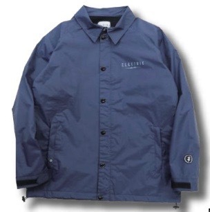 【即決】新品・未使用ELECTRIC LOGO JIP COACH JACKET NAVY Sサイズ ネイビーイナズマ バックプリント コーチジャケ エレクトリック64%OFF