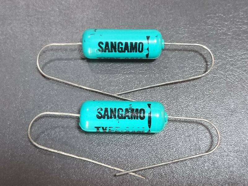 2個セット SANGAMO 0.025μF 600V Vintage フィルムコンデンサー 未使用品