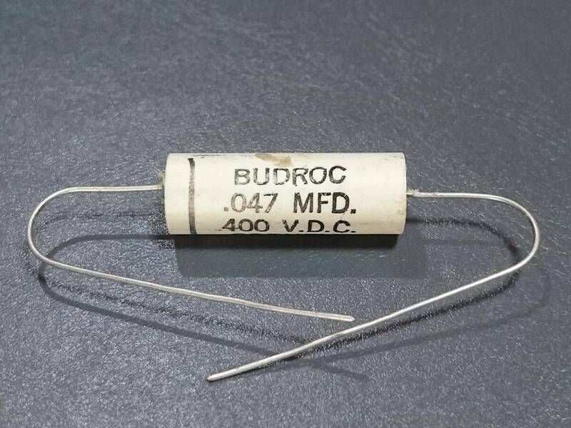 Vintage CORNELL-DUBILIER 0.047μF 400V BUDROC フィルムコンデンサー 未使用品