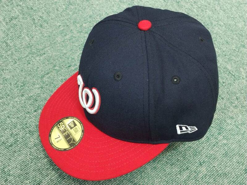 【USED】 NEW ERA ニューエラ 59FIFTY ワシントン ナショナルズ キャップ size 7・3/8 （58.7cm）