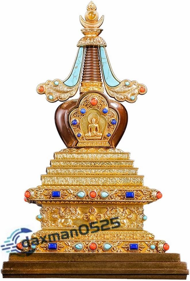 風水グッズ 五輪塔 19cm 銅製仏具 開運グッズ 置物 法器 インテリア