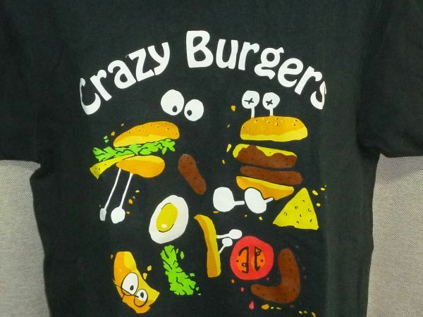 Crazy Burgers クレイジー バーガー Tシャツ Mサイズ バーガーTシャツ