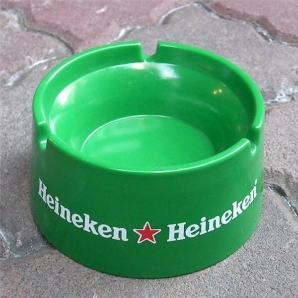 ハイネケン　企業販促 ノベルティ灰皿 Heineken　ガレージ雑貨 バー用品　リカー 酒　アメリカン雑貨 アメリカ雑貨