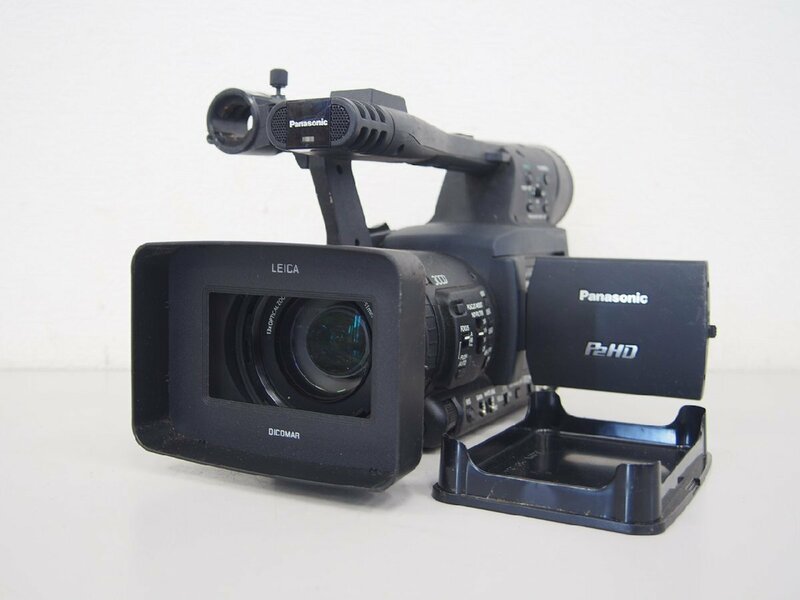☆【2H0306-13】 Panasonic パナソニック メモリーカードカメラレコーダー 業務用ビデオカメラ AG-HPX175 f=3.9-51mm 1:1.6-3.0 ジャンク