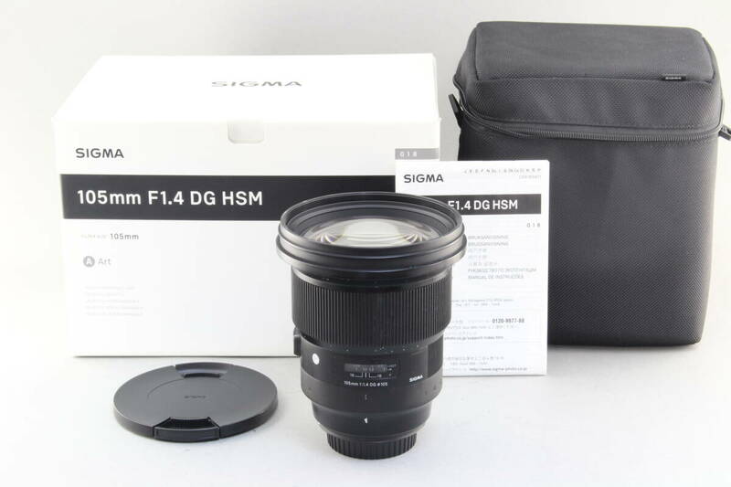 B+ (並品) SIGMA シグマ Art 105mm F1.4 DG HSM Canon EF用 光学美品 初期不良返品無料 領収書発行可能