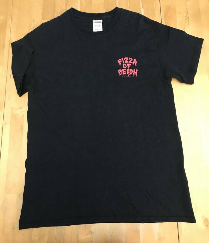 古着　PIZZA OF DEATH Tシャツ FORGET EVERYTHING 2014　Mサイズ 横山健　KEN YOKOYAMA　黒　ブラック　新宿　LOFT