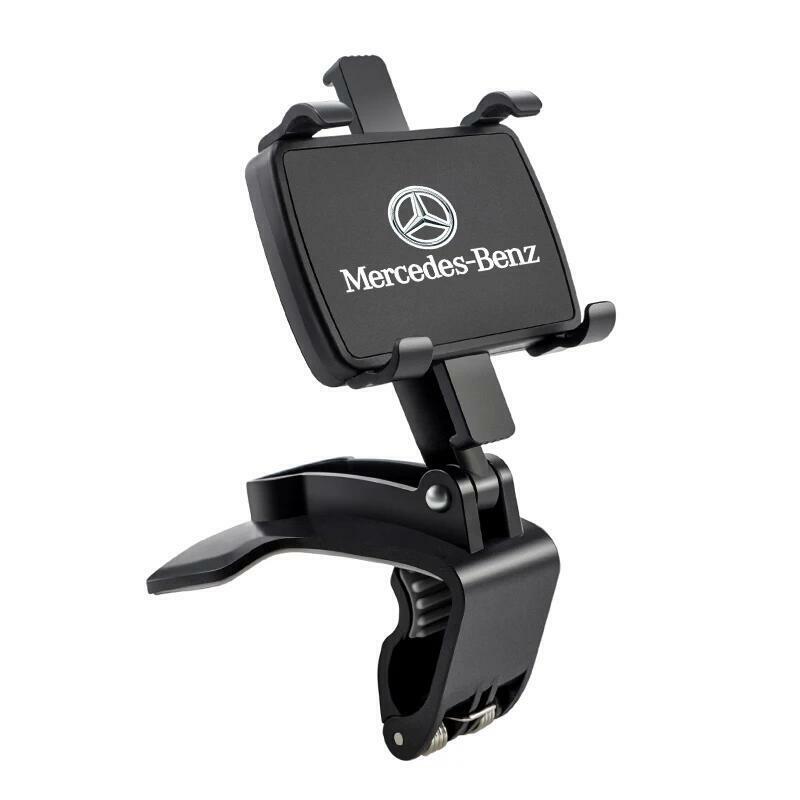 Mercedes-Benz メルセデスベンツ ダッシュボード バックミラー サンバイザー スマートフォン スマホ ホルダー 360°回転 ブラック AMG m