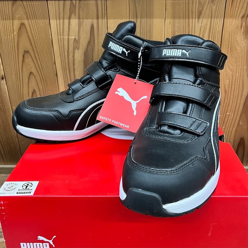 ◆[展示品]PUMA(プーマ)安全靴 26.5 RIDER 2.0 BLACK MID No.63.352.0 /スニーカー・安全スニーカー・黒・ブラック