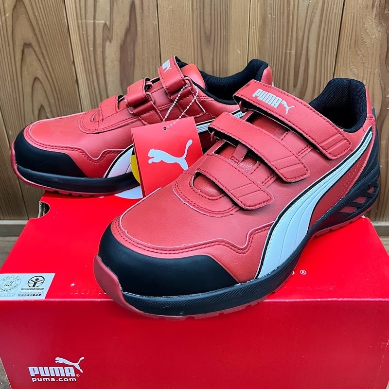 ◆[展示品]PUMA(プーマ) 安全靴 26.5 RIDER 2.0 RED LOW No.64.244.0 /スニーカー・安全スニーカ・レッド・赤