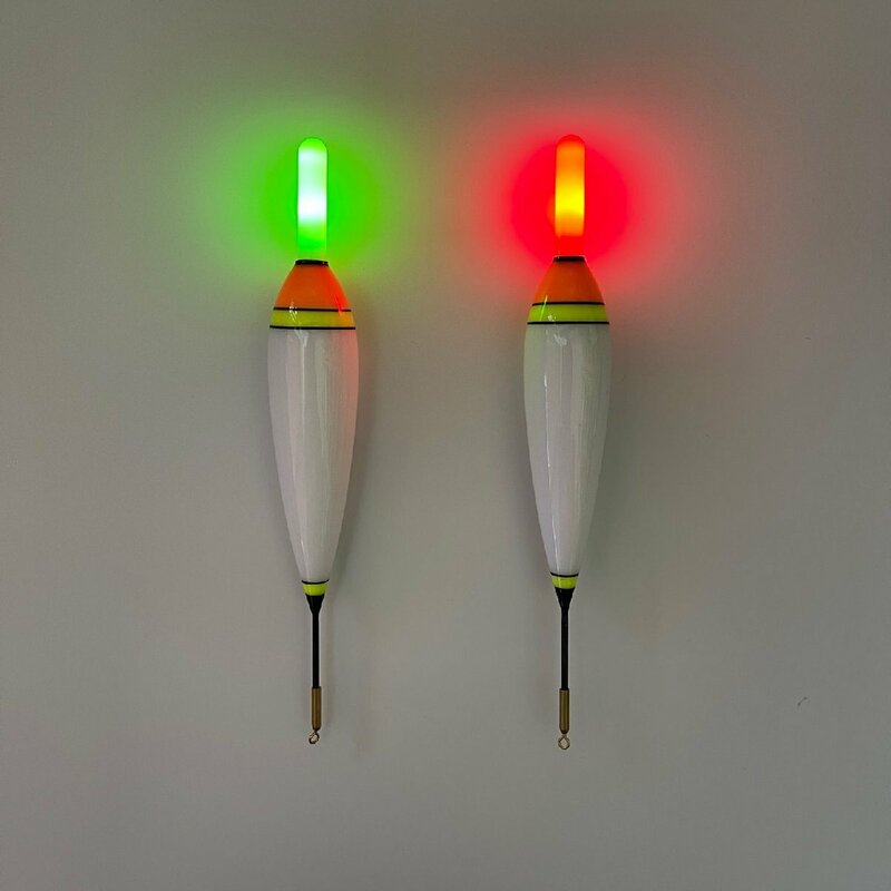 電気ウキ　5号　緑 赤　棒ウキ　ウキ釣り　LED フロート　夜釣り タチウオ　メバル