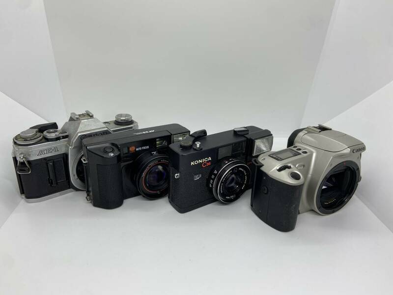 ☆現状品☆フィルムカメラ４台まとめ　AE-1 C35EF AF35ML KISS III　#2252