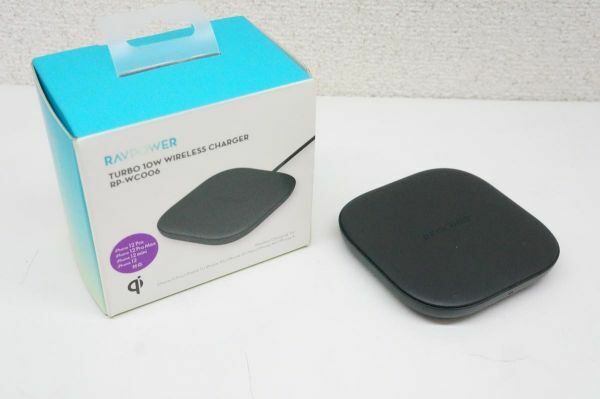 【美品】Ravpower RP-WC006 TURBO 10W WIRELESS CHARGER ワイヤレス充電器 デュアルコイル仕様 000Y771