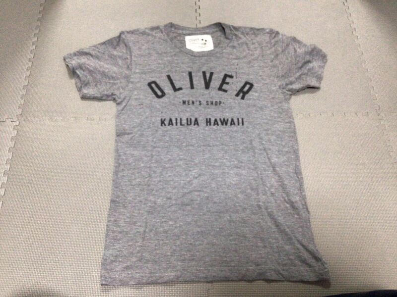 OLIVER HAWAII MEN’S SHOP OAHU KAILUA オリバー メンズショップ ハワイ オアフ カイルア ショップ Tシャツ S グレー 灰色