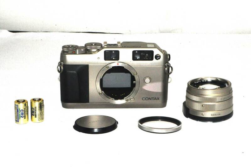 大人気 CONTAX G1 Carl Zeiss Planar 2/45 T* レンジファインダー フィルムカメラ コンタックス 00067