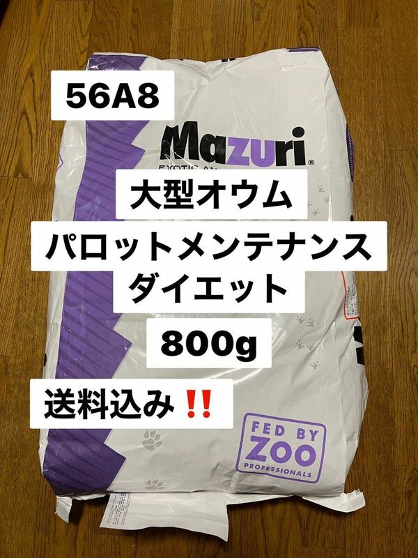 mazuri マズリ　56A8 800g パロットメンテナンス　大型オウム飼料