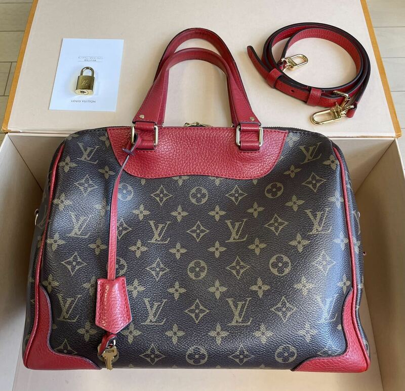 Louis Vuitton Letero モノグラム ハンドバッグ レッド