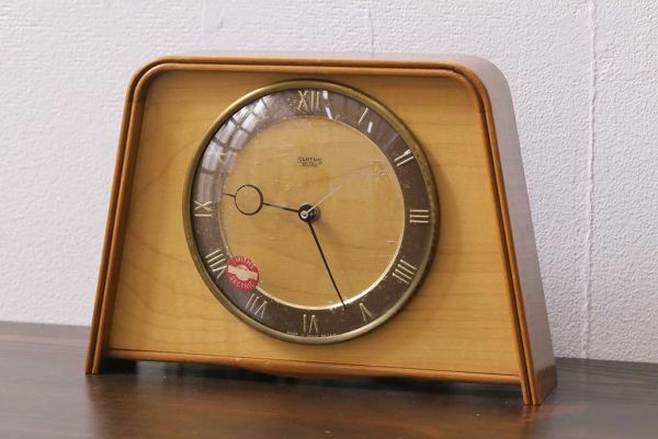 R-044177　ジャンク品　ヴィンテージ雑貨　イギリス　SMITHS SECTRIC　置き時計(ディスプレイ雑貨)(R-044177)