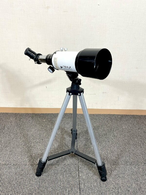 【福岡】望遠鏡◆Astronomical＆Search◆70AZ◆W100 H640~1290 D435◆モデルR展示品◆BR4631_Kh