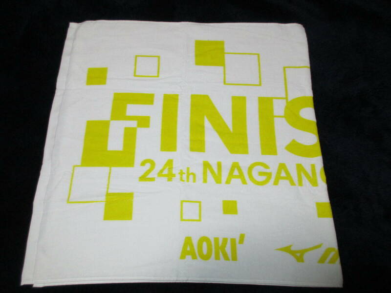 第24回 長野マラソン 2022 ナガノマラソン 4/17 大会出場者記念品 ミズノ製 バスタオル 非売品 未使用品 ランニング 駅伝 マラソン