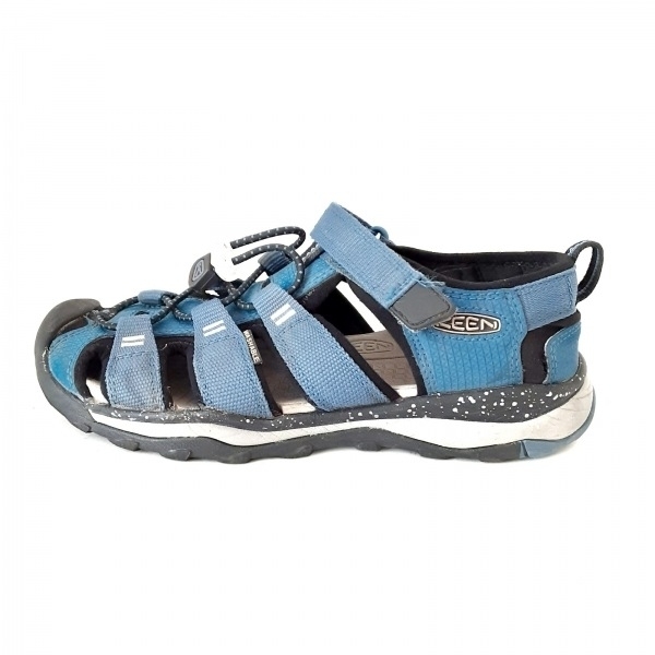 キーン KEEN サンダル 21 CM - 化学繊維 ブルー×黒×マルチ レディース 靴