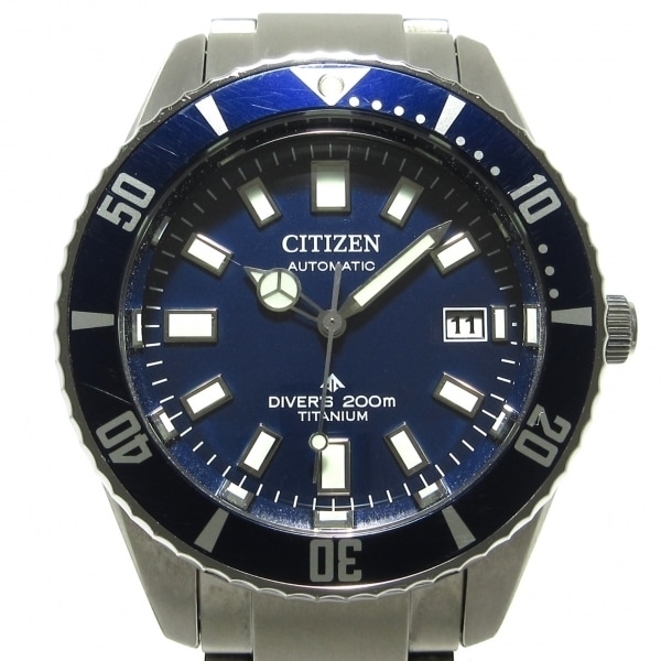 CITIZEN(シチズン) 腕時計 プロマスター メカニカルダイバー 9051-S129028 メンズ 回転ベゼル ダークネイビー