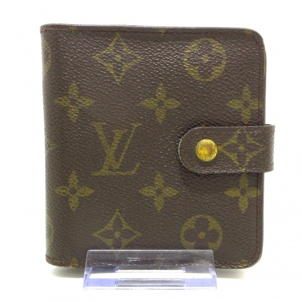 ルイヴィトン LOUIS VUITTON 2つ折り財布 M61667 コンパクト・ジップ モノグラム・キャンバス MI0022 財布 モノグラム