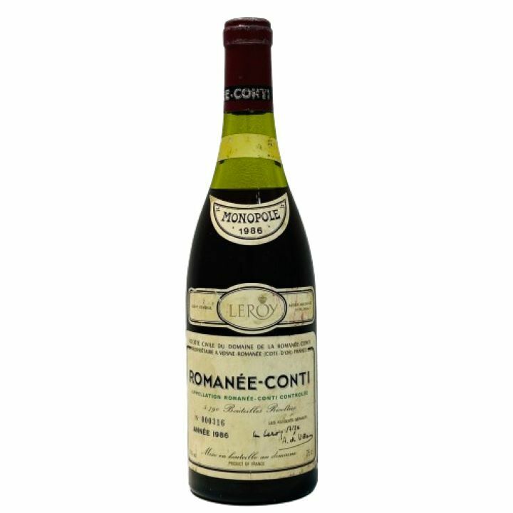 【ROMANEE CONTI/ロマネコンティ】1986 DRC/ドメーヌ ド ラ ロマネコンティ 赤ワイン 13% 750ml★44028