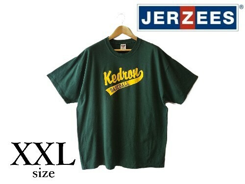 ［USED］Tシャツ メンズ JERZEES グリーン 2XL 203-0270