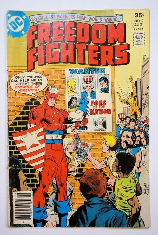 ★激レア Freedom Fighters #9 1977年8月 当時物 DC Comics フリーダム・ファイターズ アメコミ ヴィンテージ コミック 英語版 洋書★