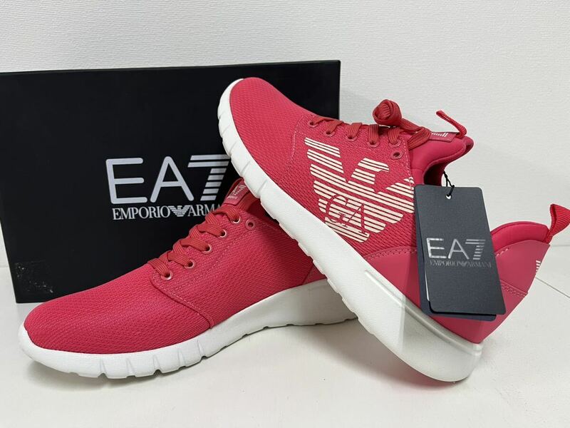 新品未使用　28.0cm エンポリオアルマーニ イーエーセブン EMPORIO ARMANI EA7 靴 メンズ スニーカー ピンク US10 サイズ
