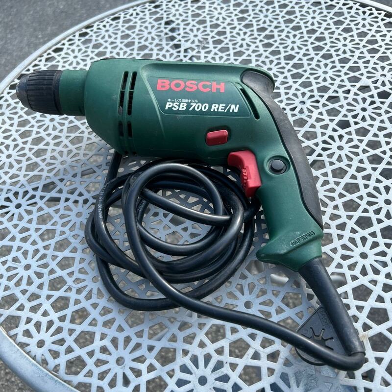 【工具】キーレス振動ドリル PSB 700 RE/N［BOSCH］ボッシュ DIY 電動工具 動作品 中古 現状品 電気ドリル