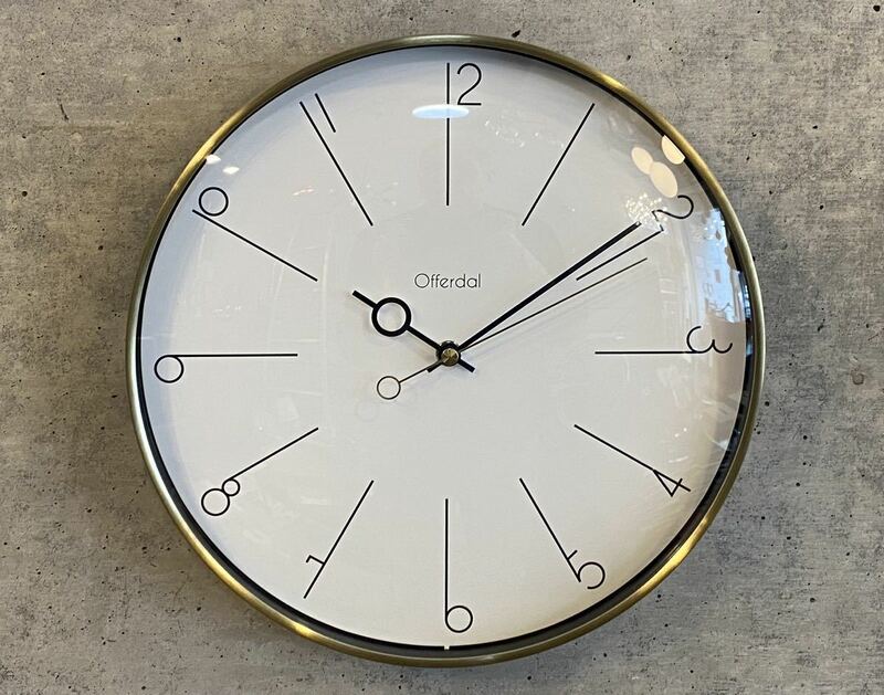 Round-Brass wall clock(検,真鍮,ミッドセンチュリー,イームズ,ビンテージ,50's,60's,北欧,midcentury,70's,80's,レトロ,40's,アンティーク