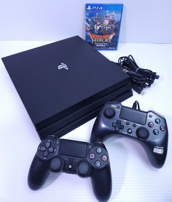 美品/動作品PS4 Pro本体 1TB SONY PlayStation4 PRO CUH-7200B F.W 11.02プレステ4 + ゲームソフト/HDMI セット(~M-62)