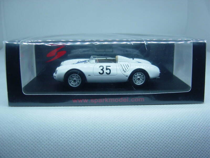 送料350円～ spark 1/43 Porsche 550A 8th 24H Le Mans 1957 #35 E.Hugus/C.Godin de Beaufort ポルシェ ル・マン