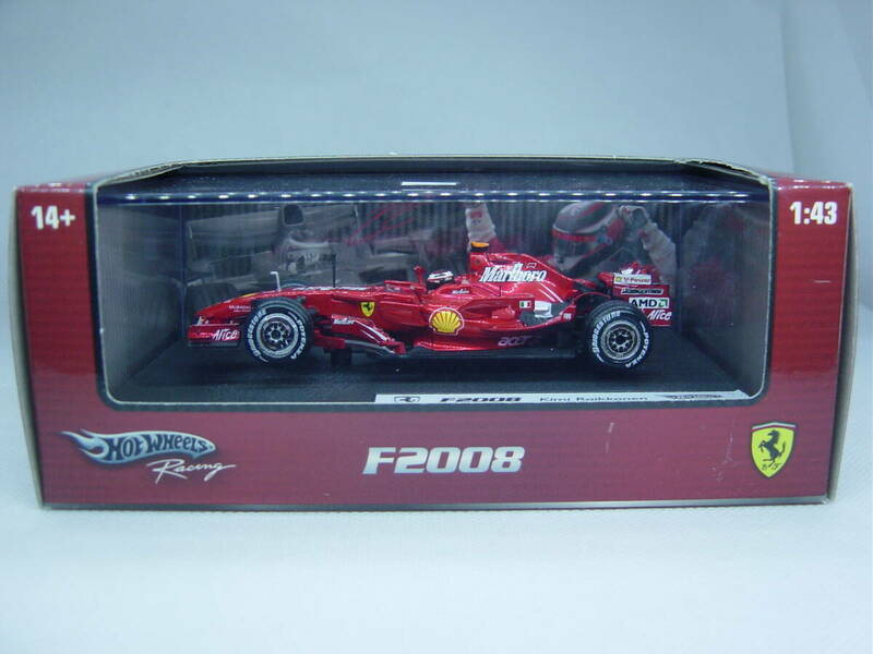 送料520円～ HotWheels 1/43 Ferrari F2008 #1 Kimi Raikkonen フェラーリ キミ・ライコネン マルボロ Marlboroデカール