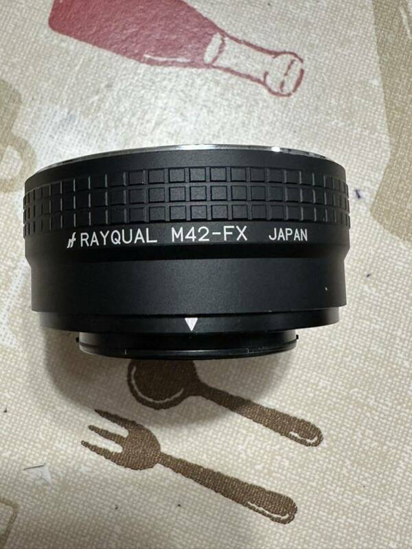 RAYQUAL レイクォール M42-FX マウントアダプター ボディ側 fujifilm 富士フイルムXマウント レンズ側 M42