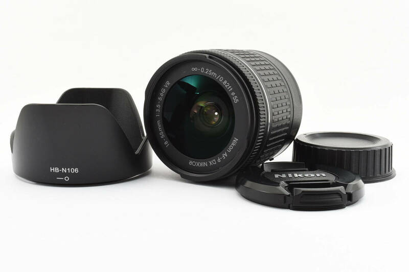 ★美品★ Nikon AF-P DX NIKKOR 18-55mm F3.5-5.6 G VR　ニコン ズーム #0336