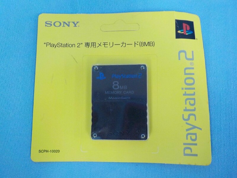 ゲーム PS2 専用メモリーカード 8MB ブラック SCPH-10020 未開封 /A