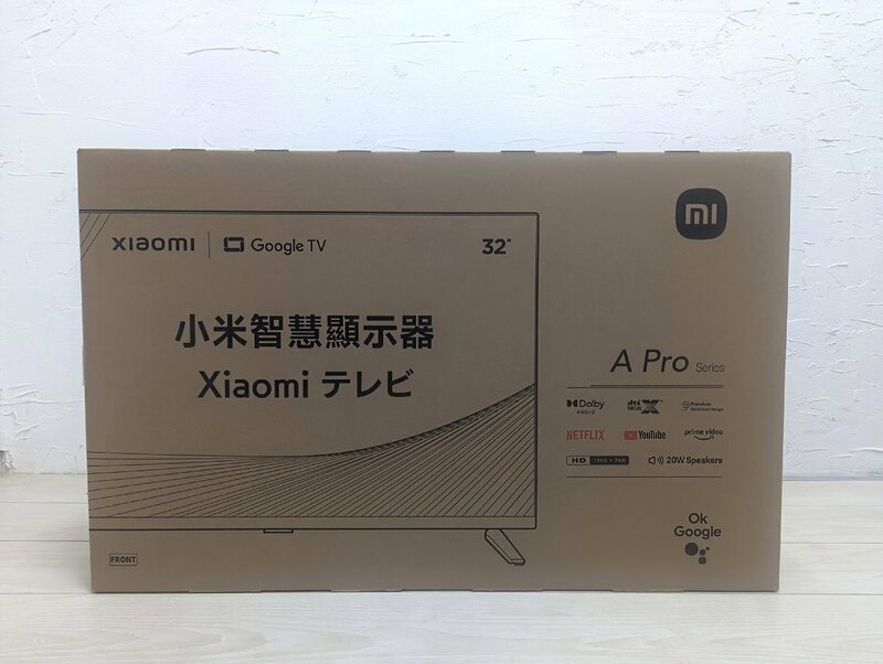 【未使用・未開封品】 Xiaomi チューナーレステレビ L32M8-A2TWN A Pro 32インチ 32V型 TV