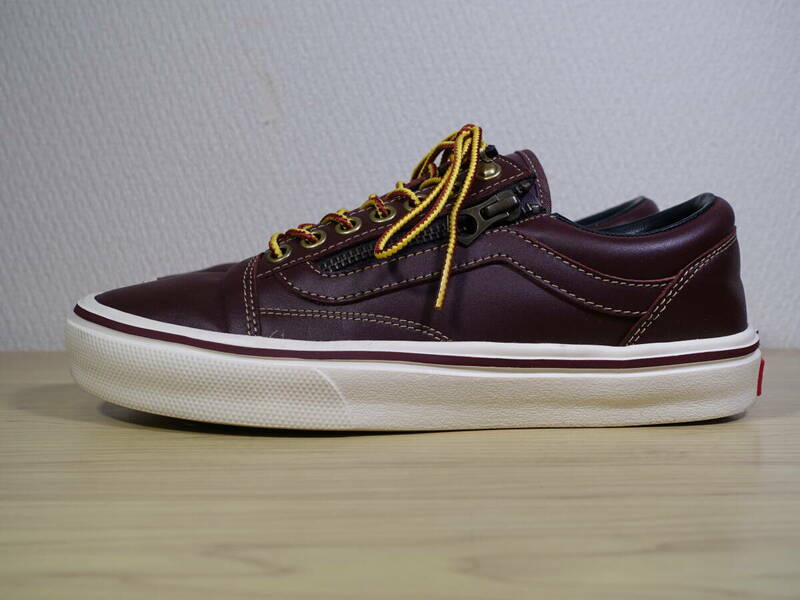 ◇ VANS バンズ オールドスクール OLD SKOOL 本革 レザー 軽量【580671-0002】◇ 23.5cm スニーカー ブラウン