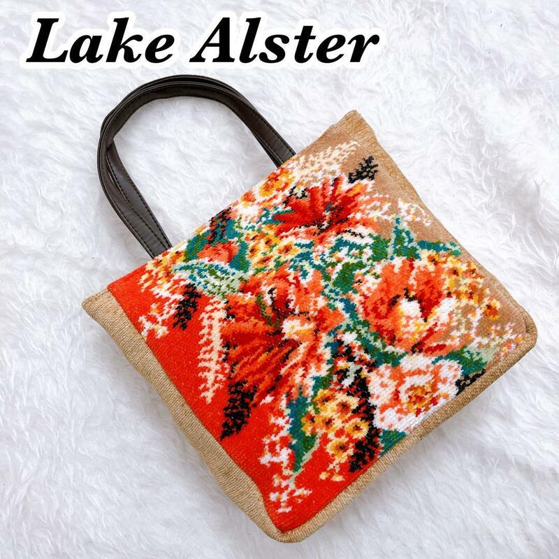 送料無料　Lake Alster レイクアルスター　ミニ　ハンドバッグ　花柄　日本製