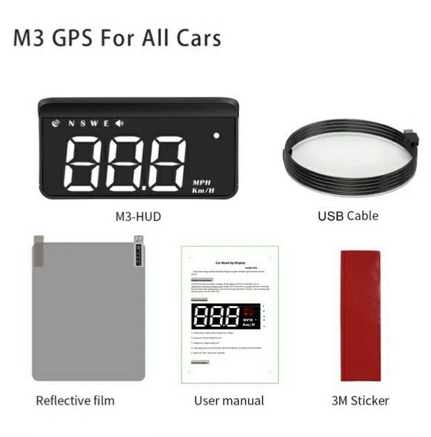 HUDヘッドアップディスプレイ　GPSモード　　車載スピードメーター　高輝度　高品質　全車種対応 送料無料！