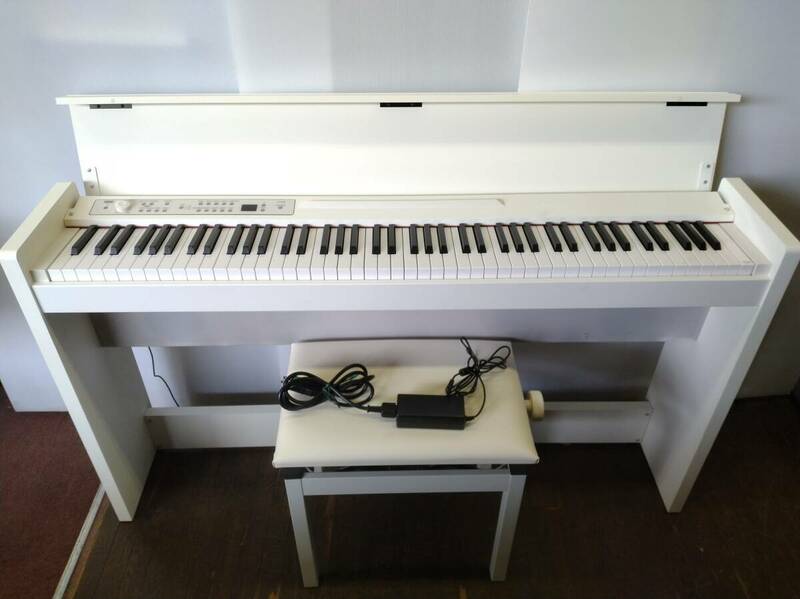 あ//しH1033【美品・2021年製】 KONG コルグ　電子ピアノ　88鍵盤　LP380 ＆コルグ専用ピアノ椅子　PC-300-WH 動作品　直接引き取り限定品
