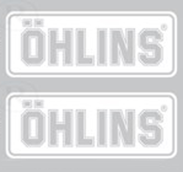 OHLINS/オーリンズ ステアリングダンパーステッカー（ホワイト）