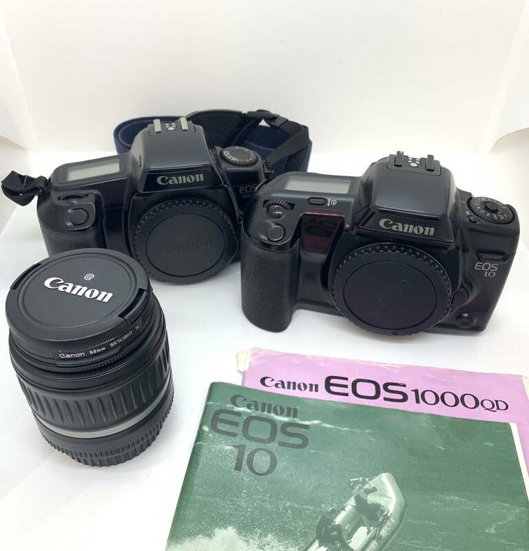 (MH167） Canon EOS 1000 QD EOS 10 ZOOM LENS EF-S 18-55mm フィルムカメラ セット