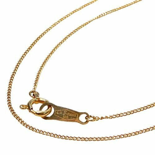 J◇K18 ラソマ チェーン ネックレス 41cm イエローゴールド 18金 La soma yellow gold chain necklace 【ネコポスOK】