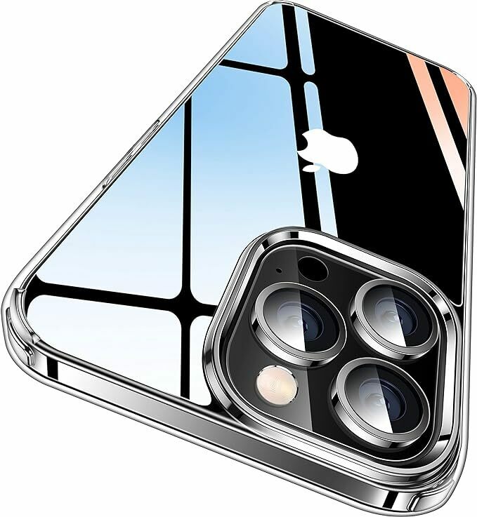 CASEKOO iPhone12ProMax 用 ケース　クリア　耐衝撃 携帯カバー ストラップホール付き(クリア)