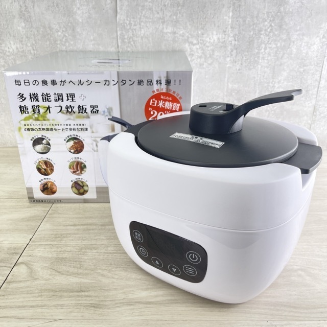 多機能調理 糖質オフ炊飯器 【未使用】 KOM NC-F180WH マイコン式 ジャー ホワイト 白米糖質 約20％オフ キッチン 家電 / 53050 在★2